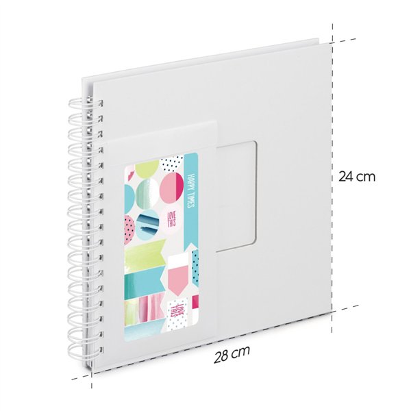 Hama kit creativo album spirale fai da te 28x24 50 pagine   7293