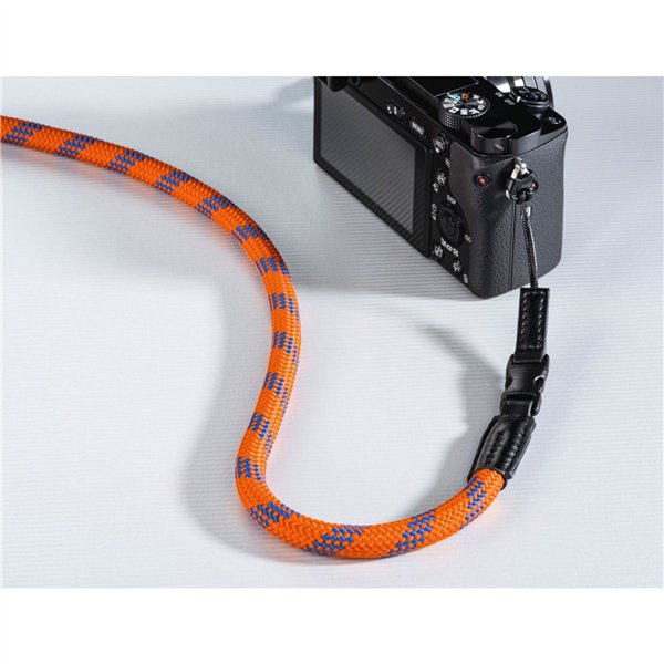 Hama cinghia per fotocamera Braid 120  arancione/blu