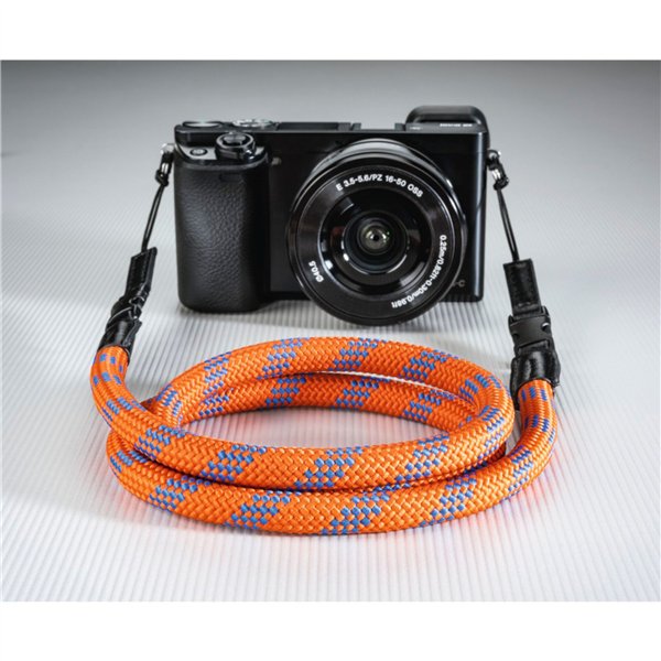 Hama cinghia per fotocamera Braid 120  arancione/blu