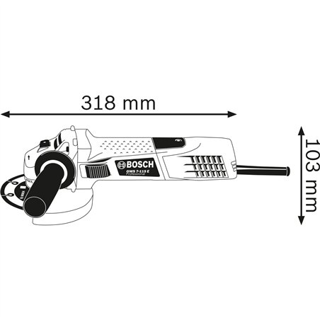 Bosch GWS 7-115 E  smerigliatr. angolare con scatola cartone