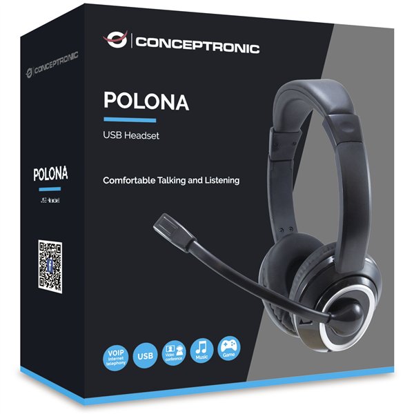Conceptronic POLONA01B USB cuffia