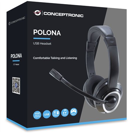 Conceptronic POLONA01B USB cuffia