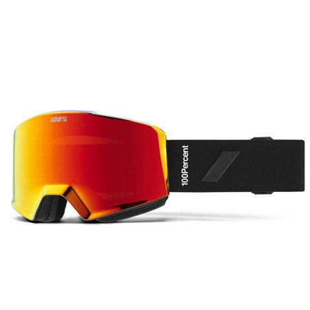 100percent SNOW - NORG HiPER Essential Black Red ML Mirror