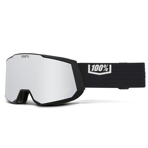 100percent SNOW - SNOWCRAFT XL Black HiPER Silver Mirror
