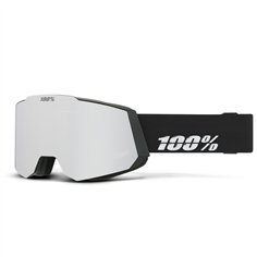 100percent SNOW - SNOWCRAFT Goggle Black HiPER Silver Mirror