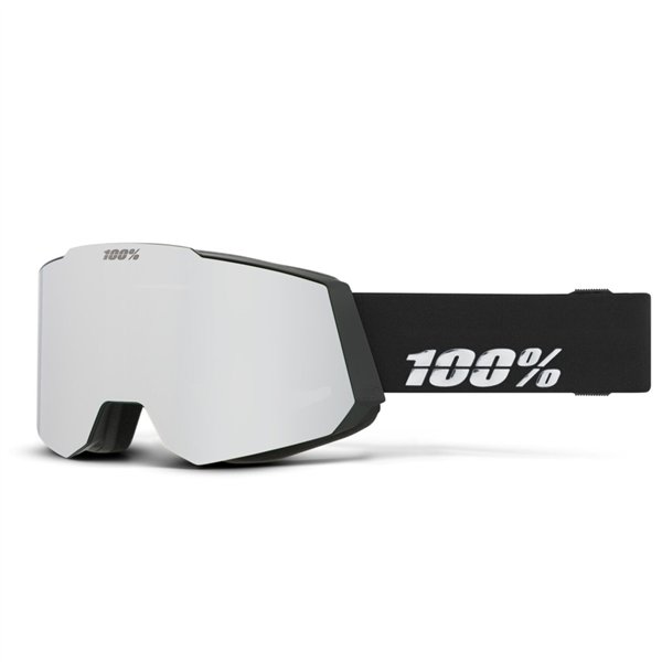 100percent SNOW - SNOWCRAFT Goggle Black HiPER Silver Mirror