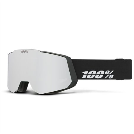 100percent SNOW - SNOWCRAFT Goggle Black HiPER Silver Mirror