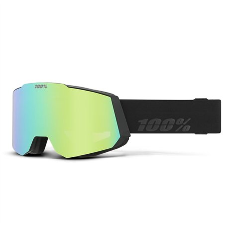 100percent SNOW - SNOWCRAFT Goggle Black HiPER Green Mirror