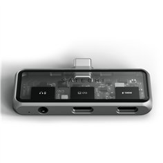 Satechi USB-C PD Mobile XR Hub & 3.5mm Audio space grey