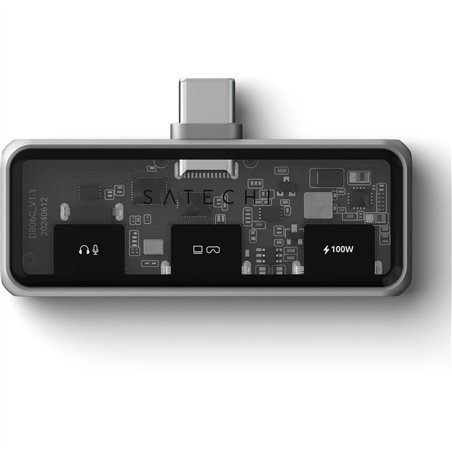 Satechi USB-C PD Mobile XR Hub & 3.5mm Audio space grey