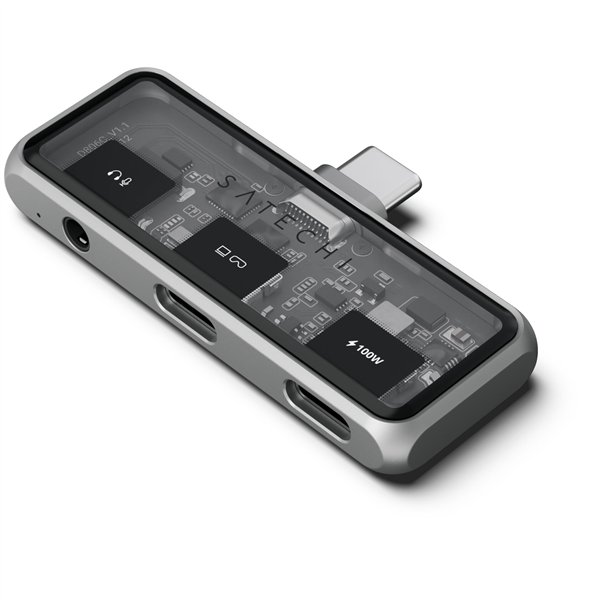 Satechi USB-C PD Mobile XR Hub & 3.5mm Audio space grey