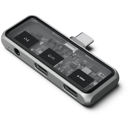 Satechi USB-C PD Mobile XR Hub & 3.5mm Audio space grey