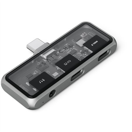 Satechi USB-C PD Mobile XR Hub & 3.5mm Audio space grey
