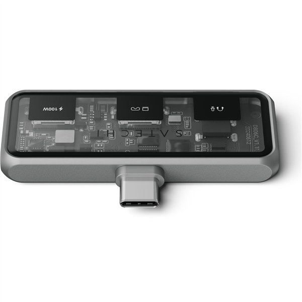 Satechi USB-C PD Mobile XR Hub & 3.5mm Audio space grey