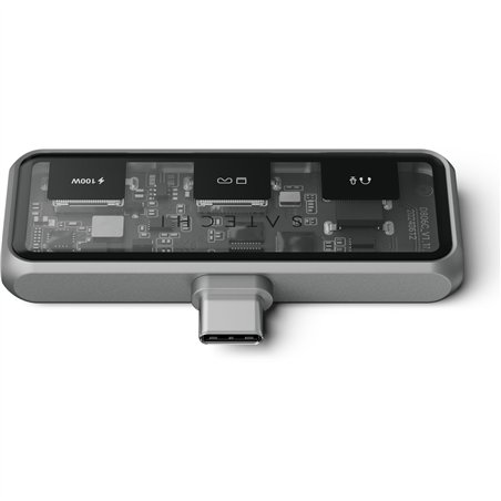Satechi USB-C PD Mobile XR Hub & 3.5mm Audio space grey