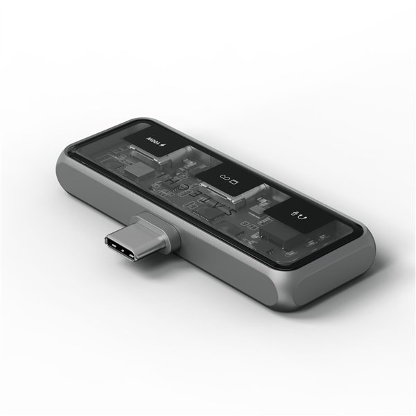 Satechi USB-C PD Mobile XR Hub & 3.5mm Audio space grey