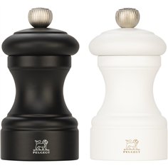 Peugeot Bistro Pfeffer- und Salzmühle 10 cm Duo schwarz/weiß