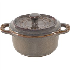 Staub Mini Cocotte Set 4-pc. round, Ceramic, antique gray 2