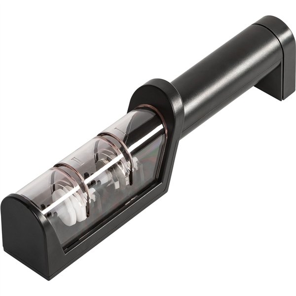 Miyabi Messerschärfer mit Keramikrollen, schwarz