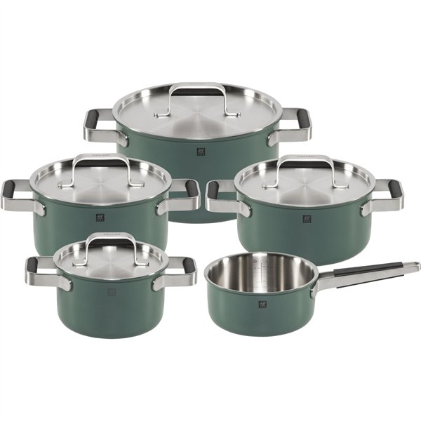 Zwilling Pure Cookware Set 5-piece 18/10 green