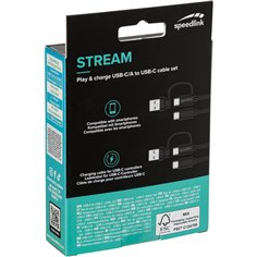 Speedlink STREAM Play & Charge USB-C/A to USB-C Cable Set 2