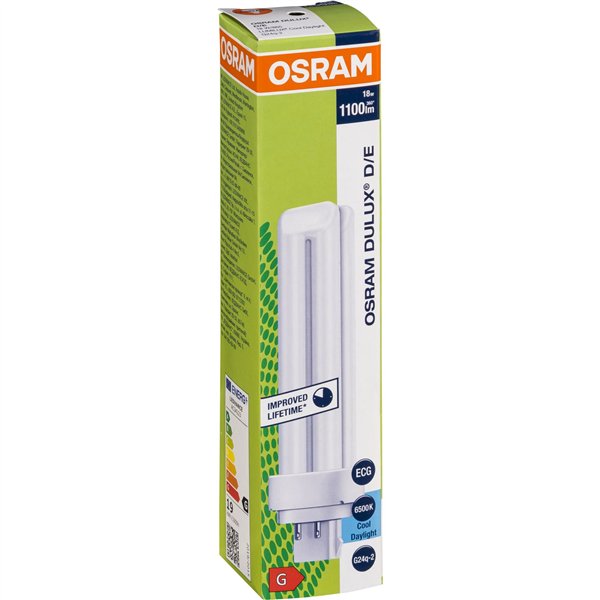 Osram DULUX D/E Energy-saving Lamp 18W/865 G24Q-3 FS1