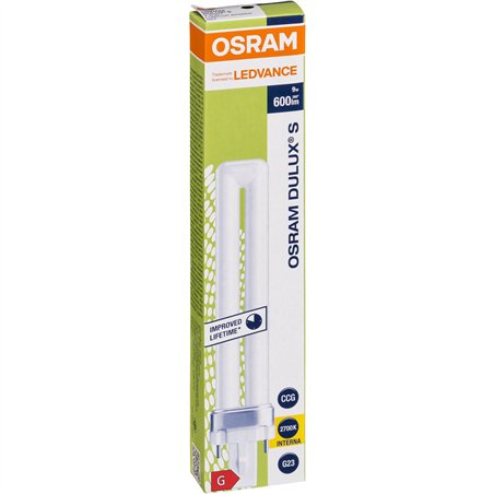 Osram DULUX S Energy-saving Lamp 9W/827 G23 FS1