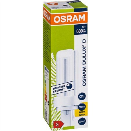 Osram DULUX D Energy-saving Lamp 10W/830 G24D-1 FS1