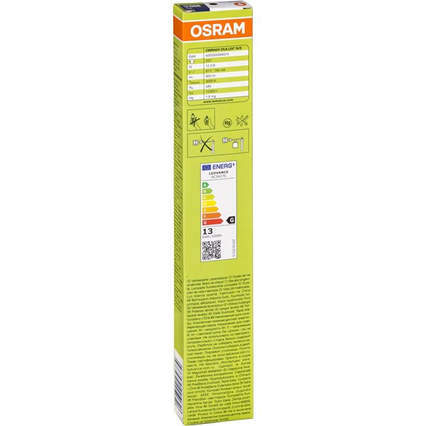 Osram DULUX S/E Energy-saving Lamp 11W/830 2G7 FS1