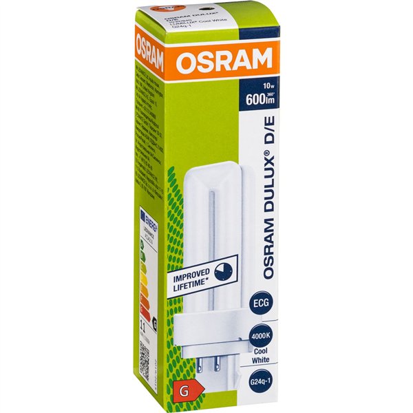 Osram DULUX D/E Energy-saving Lamp 10W/840 G24Q-1 FS1