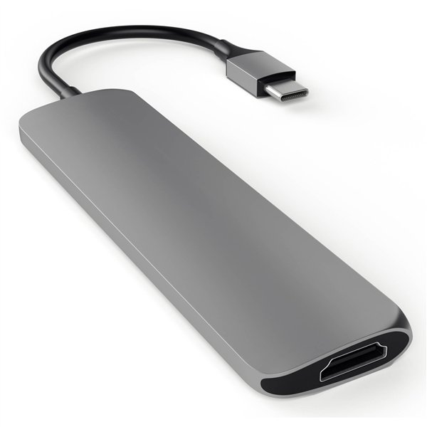 Satechi Type-C USB Passthrough HDMI Hub Space grigio