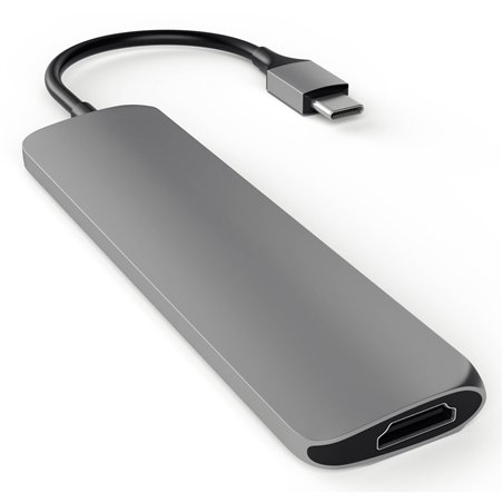 Satechi Type-C USB Passthrough HDMI Hub Space grigio