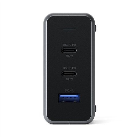 Satechi 100W Type-C PD GaN Compact Charger Space Gray