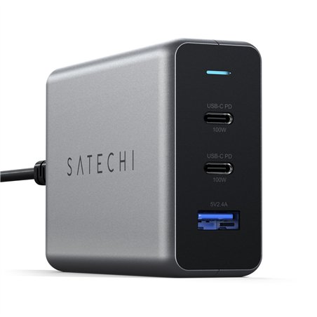 Satechi 100W Type-C PD GaN Compact Charger Space Gray
