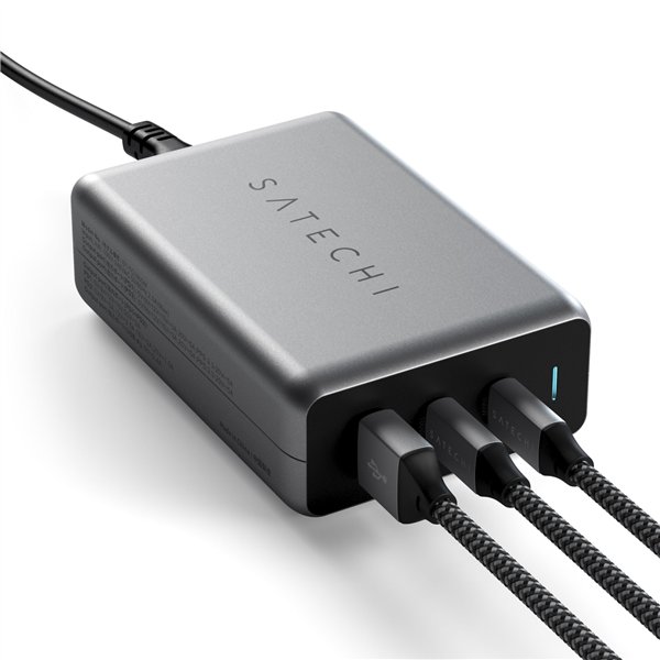 Satechi 100W Type-C PD GaN Compact Charger Space Gray
