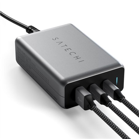 Satechi 100W Type-C PD GaN Compact Charger Space Gray