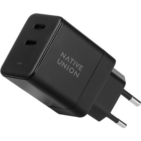 Native Union 35W Dual USB-C Fast GaN PD Wall Charger Black