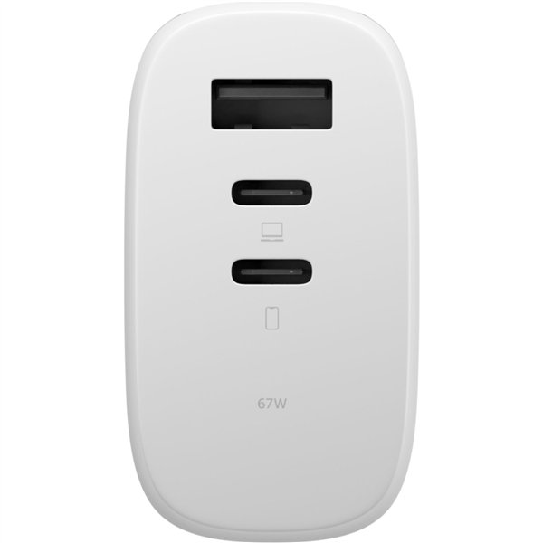 Native Union 67W USB-C PD 3-Port Fast GaN Wall Charger White
