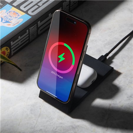 Native Union Rise 2-in-1 Qi2 Magn. Wireless Charger Black