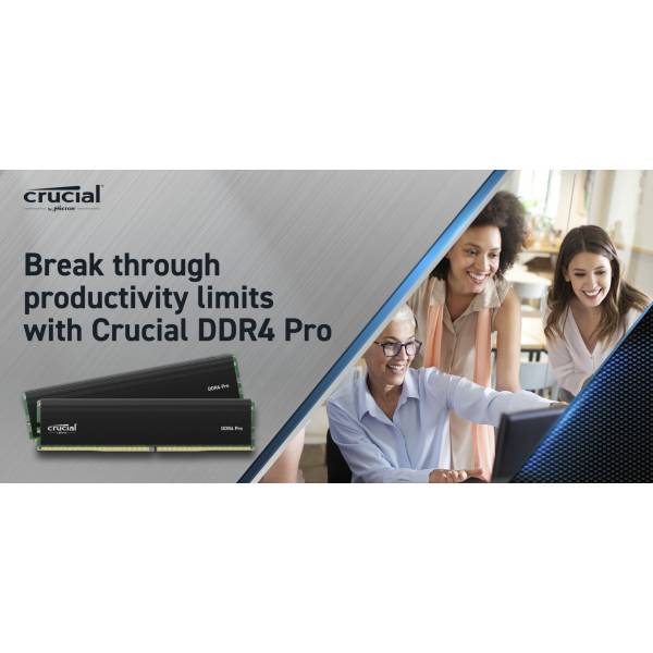 Crucial Pro DDR4-3200 Set 32GB 2x16GB UDIMM CL22 (8Gbit/16Gbit)