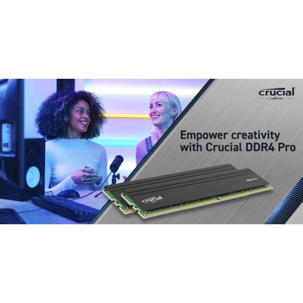 Crucial Pro DDR4-3200 Set 32GB 2x16GB UDIMM CL22 (8Gbit/16Gbit)