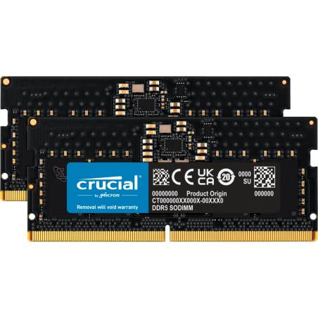 Crucial DDR5-5600 Set 128GB 2x64GB SODIMM CL46 (16Gbit)