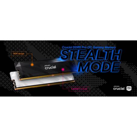 Crucial Pro DDR5-6400 Set 32GB 2x16GB UDIMM CL32 B Overclocking