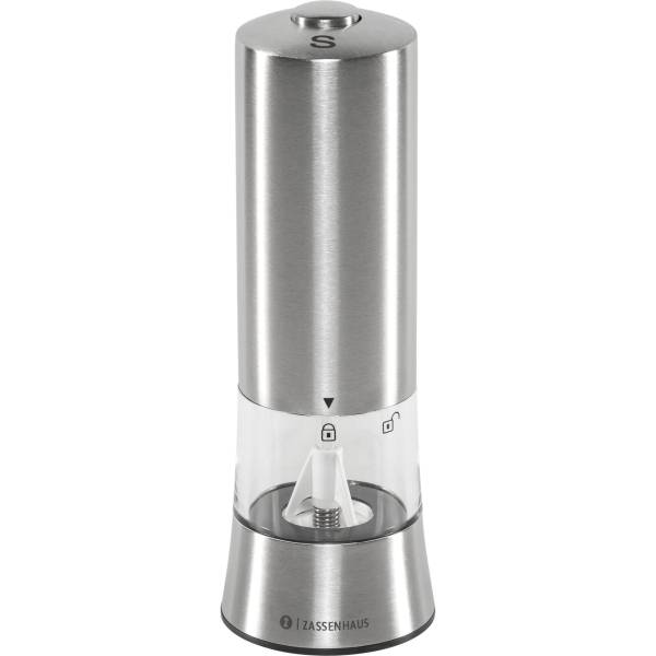 Zassenhaus Salzmühle  Gera elektrisch, 18 cm, Edelstahl
