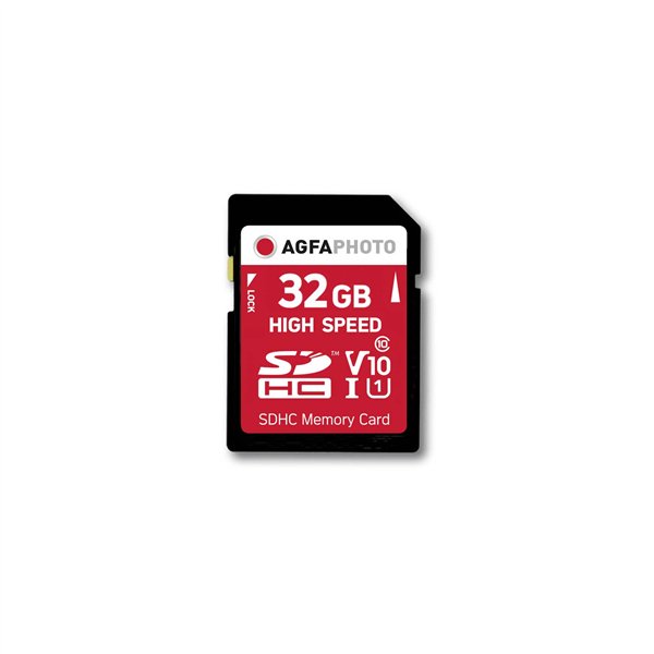 AgfaPhoto SDHC scheda 32GB High Speed Class 10 UHS I