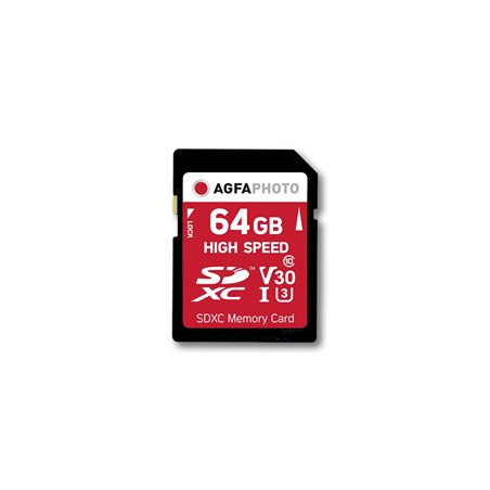 AgfaPhoto SDXC scheda 64GB High Speed Class 10 UHS I