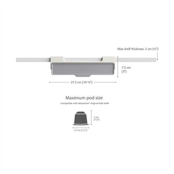 Joseph Joseph CupboardStore cassetto porta capsule sottomen.