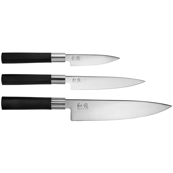 KAI Wasabi nero set di coltelli  67S-300