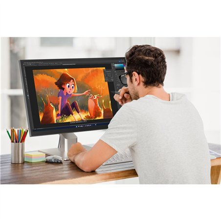 Alogic Clarity Pro Touch 27  UHD 4K Monitor with Fold Stand