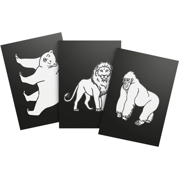 Kidywolf Illuminated Wall Decoration Kit 3-pieces Animals